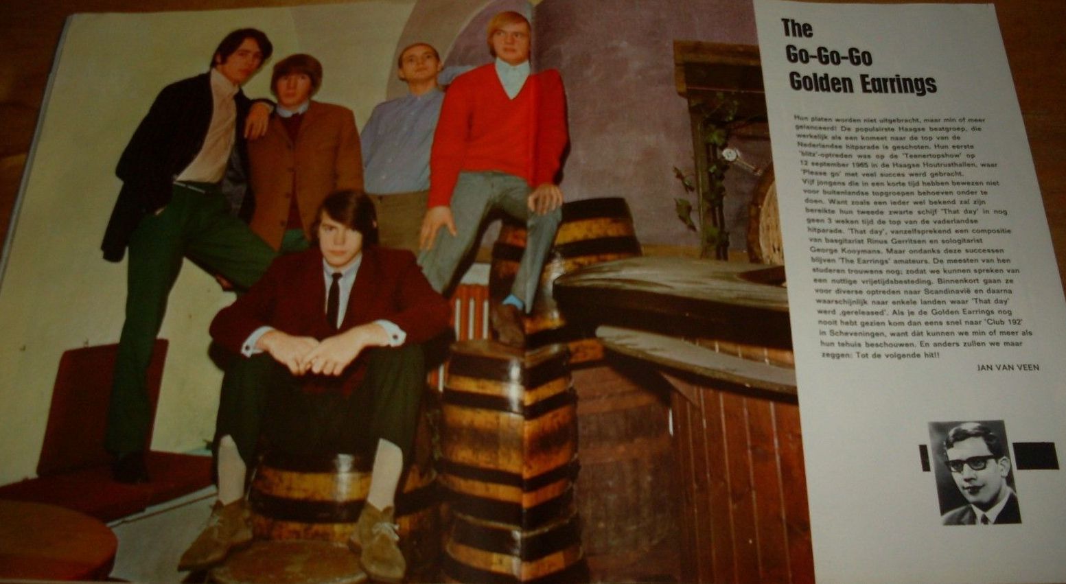 1966 magazine publication Teenbeat nr.14-1966 The Go-Go-Go Golden Earrings.